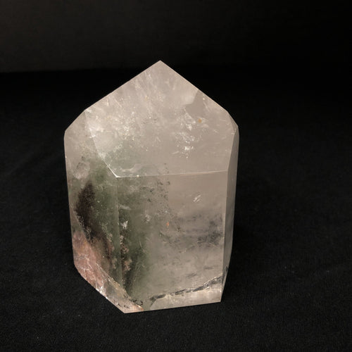 Quartz Crystal Point With Chlorite Brazil