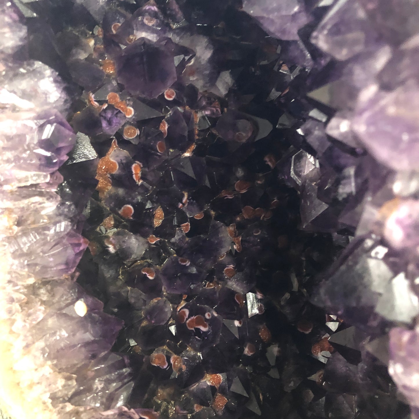 Close Up Of Amethyst Quartz Crystals