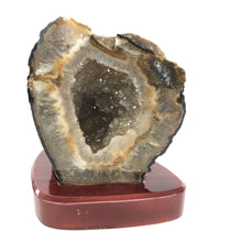 Load image into Gallery viewer, Agate With Druzy Crystals Stand Included In Price

