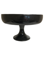 Load image into Gallery viewer, Carved Black Onyx Pedestal Bowl
