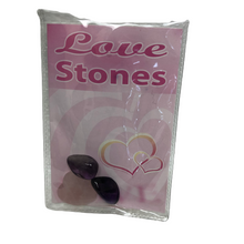 Load image into Gallery viewer, Love Stones Packet With Bag To Carry Rose Quartz Heart And Tumbled Amethyst On Your Person
