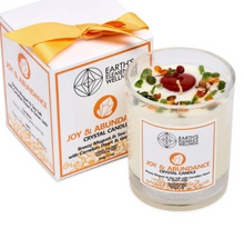Load image into Gallery viewer, Joy &amp; Abundance Crystal Candle 
