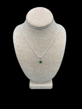 Load image into Gallery viewer, Sterling Silver And Green Jade Pendant Necklace
