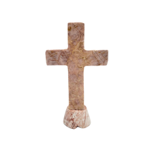 Load image into Gallery viewer, Strawberry Onyx Carved Cross
