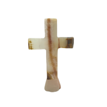 Load image into Gallery viewer, Cream Onyx Carved Cross
