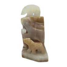 Load image into Gallery viewer, Three Bear Onyx Lamp
