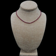 Load image into Gallery viewer, Sterling Silver And Garnet Beaded Necklace
